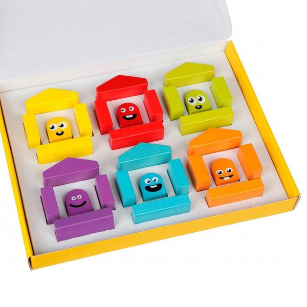 Cubika Ξύλινο Παιχνίδι 'Συναισθήματα με χρώματα'