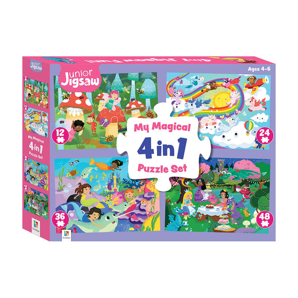 Hinkler 4-in-1 Puzzles: My Magical 4-in-1 Puzzle Set
