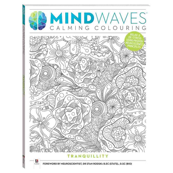 Hinkler Mindwaves Calming Colouring 48pp: Tranquillity