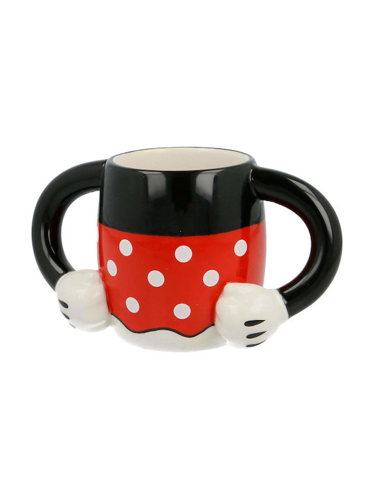 Stor Minnie Mouse Body 3D Κούπα Κεραμική Μαύρη 340ml