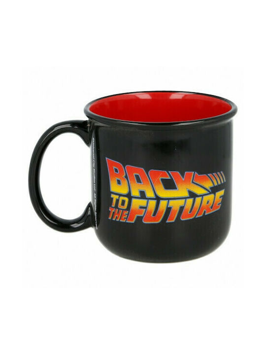 Stor Back to the Future Κούπα Κεραμική Μαύρη 415ml