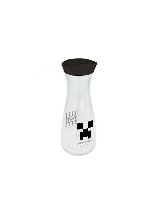 Stor Minecraft Young Adult Μπουκάλι Νερού Γυάλινο με Βιδωτό Καπάκι Διάφανο 1000ml
