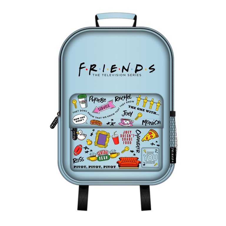 BlueSky Friends Patch Backpack – Blue Icons