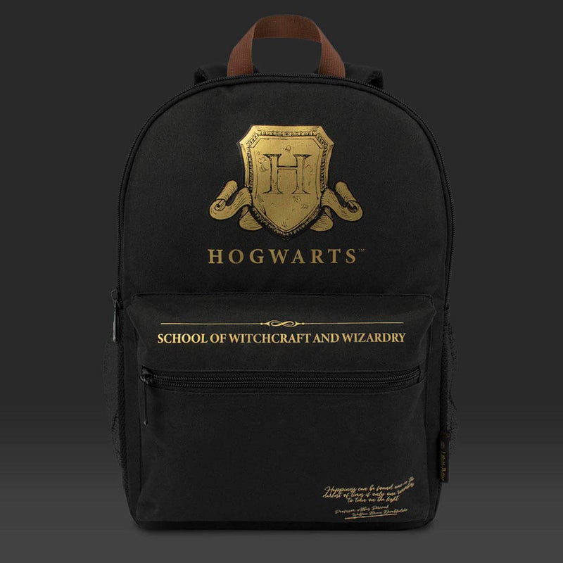 Harry Potter Τσάντα Πλάτης Μαύρη-Hogwarts Shield