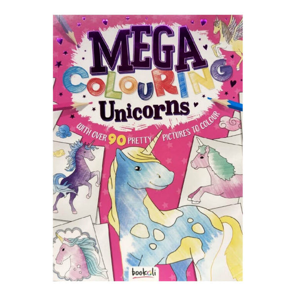 Bookoli Mega Colouring Unicorns 90 Σελίδες Χρωματισμού