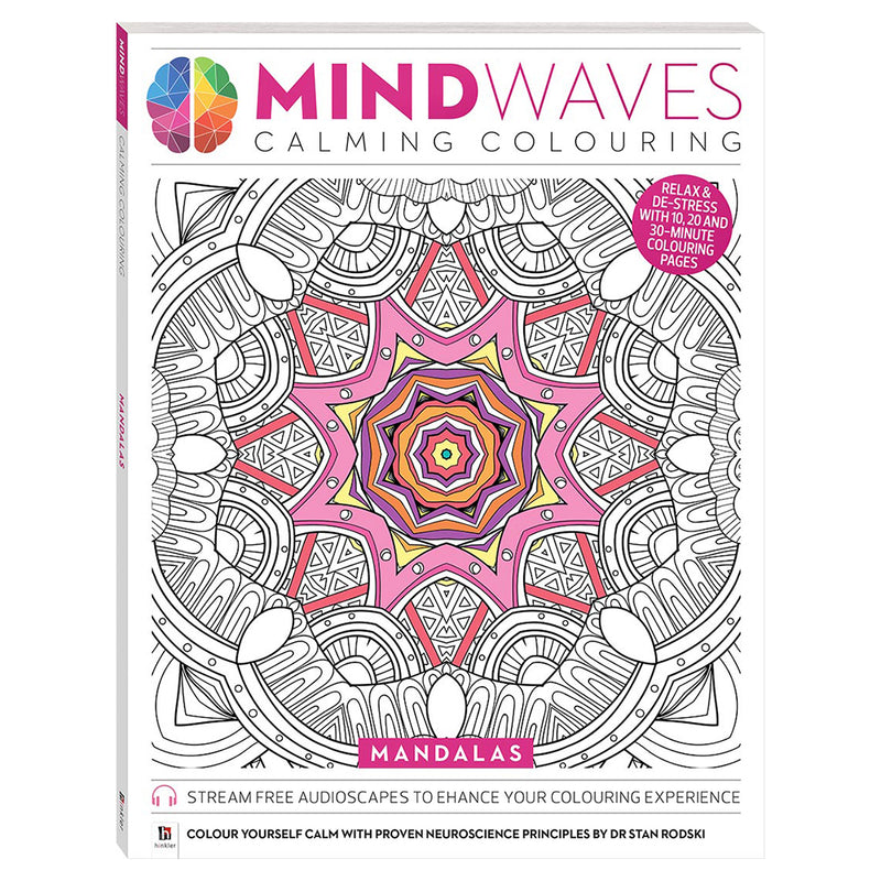 Hinkler Mindwaves Calming Colouring 96pp: Mandalas