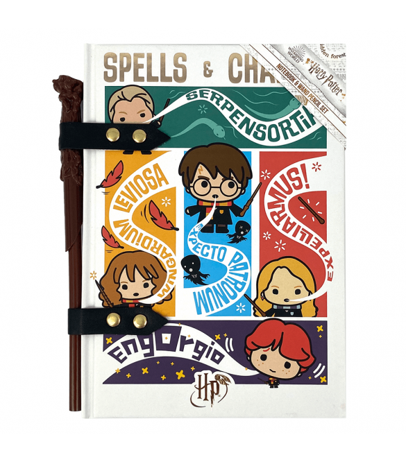 Harry Potter Notebook & Wand Pencil Set – Kawaii