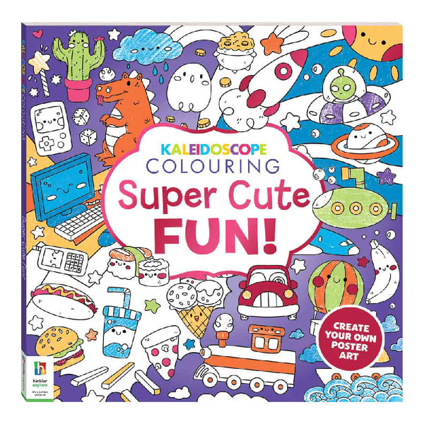 Hinkler Kaleidoscope Square Colouring Books: Super Cute Fun