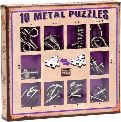 Professor Puzzle 10 Metal Puzzles Purple Set
