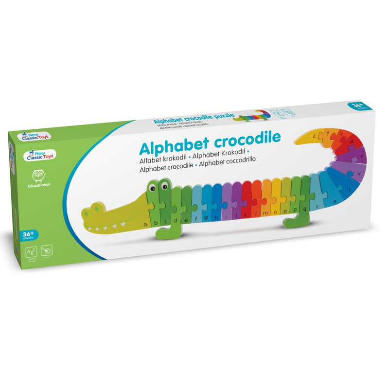 New Classic Toys Ξύλινο Puzzle Αλφαβήτα Crocodile