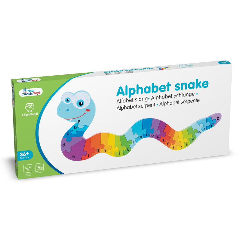 New Classic Toys Ξύλινο Puzzle Αλφαβήτα Snake