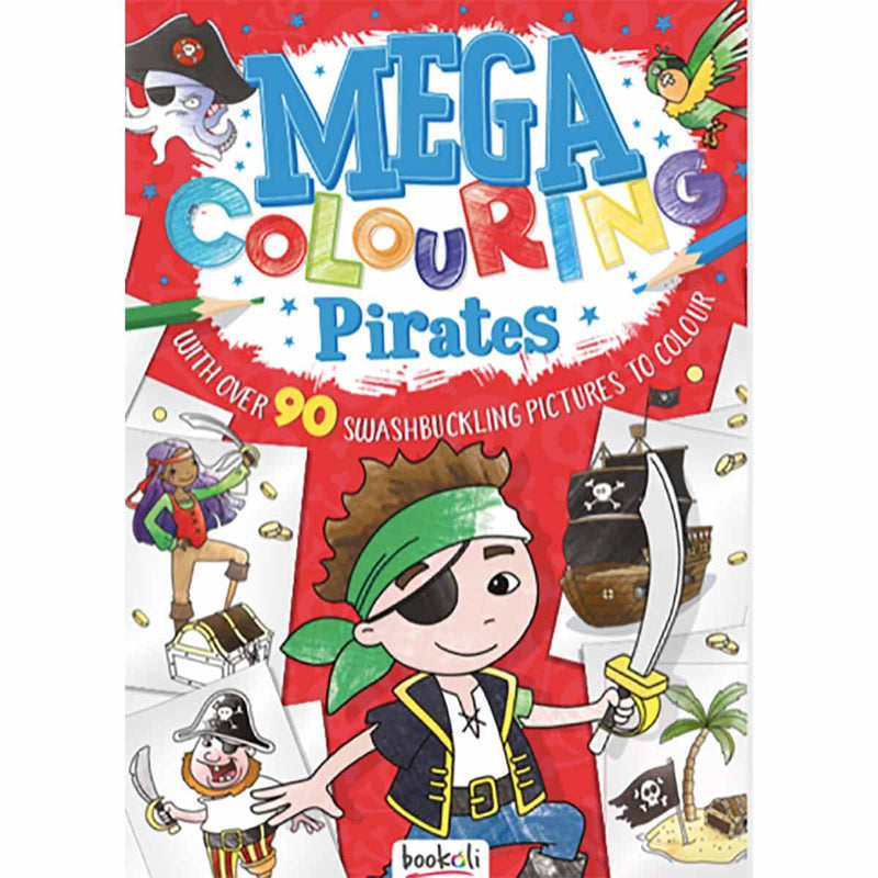 Bookoli Mega Colouring Pirates 90 Σελίδες Χρωματισμού
