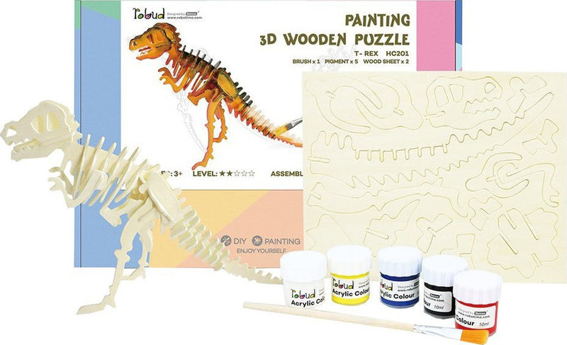T-Rex Painted Construction Kit