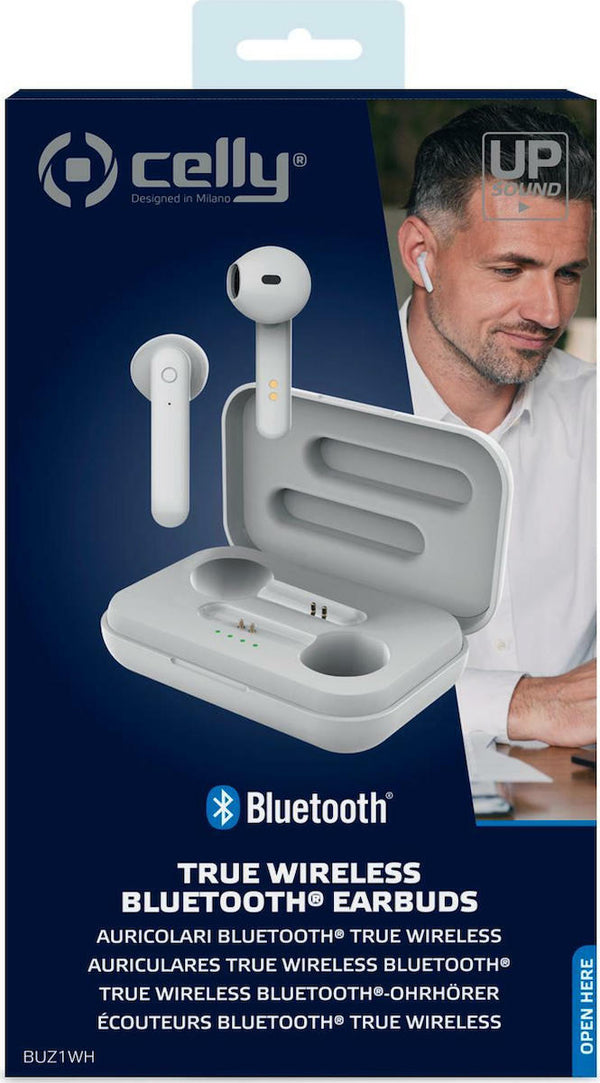 Celly Buz 1 In-ear Bluetooth Handsfree Λευκό