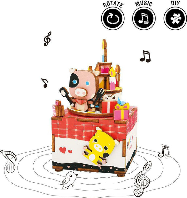 Robotime Μουσικό Κουτί "Happy birthday"