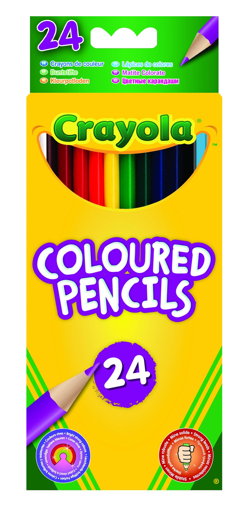 Crayola 24 Χρωματιστά Μολύβια 3mm