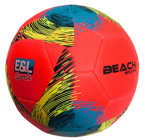 E&L Sports Beach Soccer Μπάλα Ποδοσφαίρου Κόκκινη Μέγεθος 5