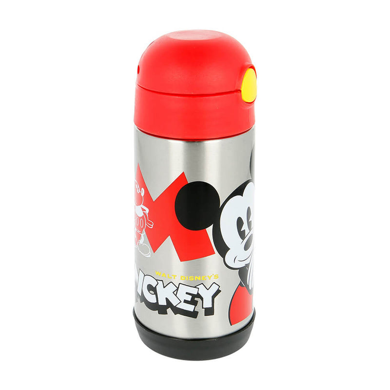 Vacuum Insulated Stainless Steel Bottle with Straw 360 ml Mickey Trend