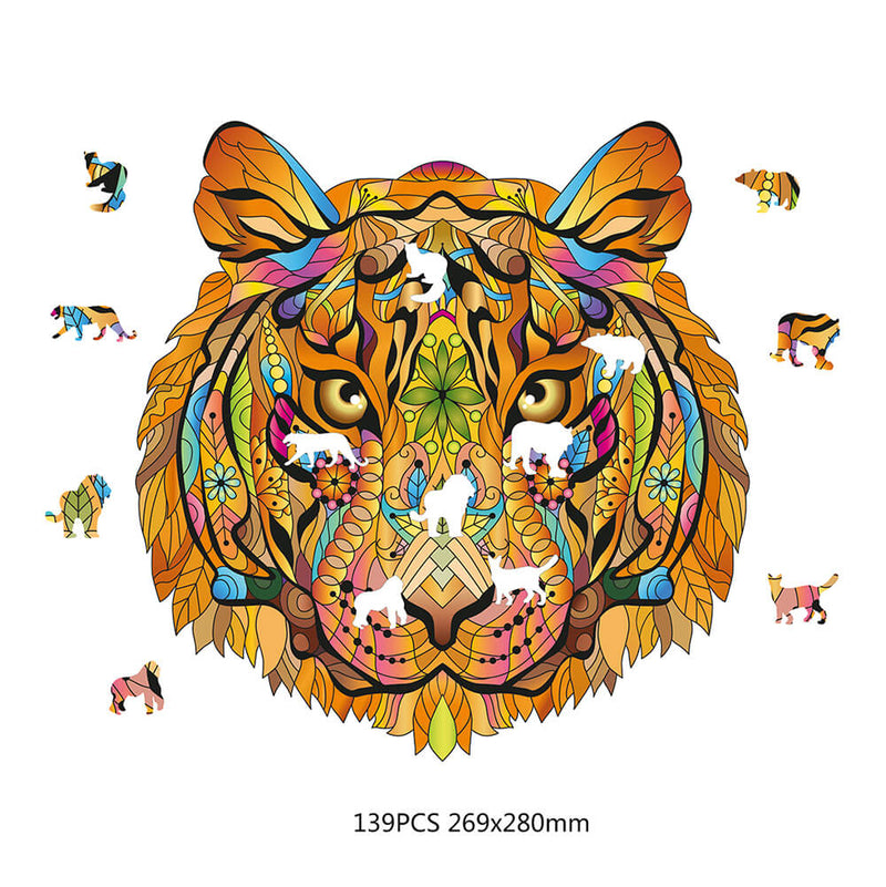 Rainbow Wooden Puzzle – Tiger