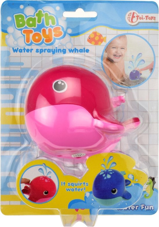 Toi-Toys Φάλαινα που Πετάει Νερό Κόκκινη - Ροζ