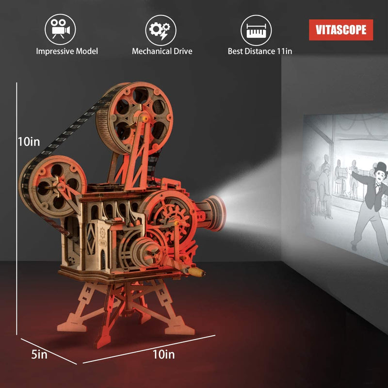 Robotime Vitascope Mechanical Movie Projector Kit