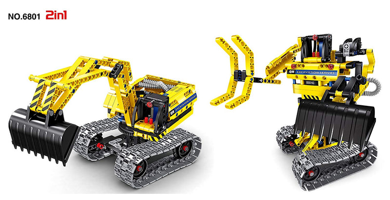 Mechanical Masters-Συναρμολογούμενο Construction Excavator & Robot 2-1