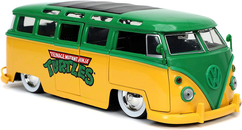 Jada Toys Turtles 1962 VW Bus και Φιγούρα Leonardo 1:24