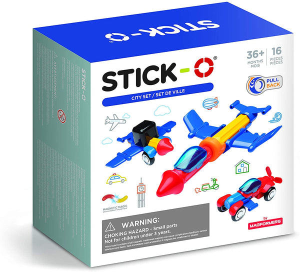 Stick-O Μαγνητικές Κατασκευές - City Set 16 τμχ.