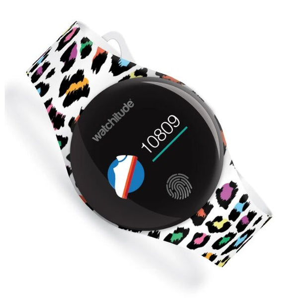 Watchitude: Ψηφιακό αδιάβροχο ρολόϊ Move 2 με Bluetooth Leopard Print