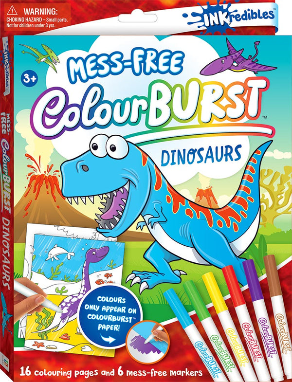Hinkler Inkredibles Colour Burst Colouring: Dinosaurs