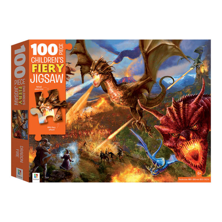 Touch and Feel: Dragons Fiery 100 Piece Jigsaw