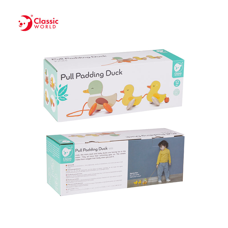 Classic World Pull Padding Duck– Συρόμενο Παιχνίδι