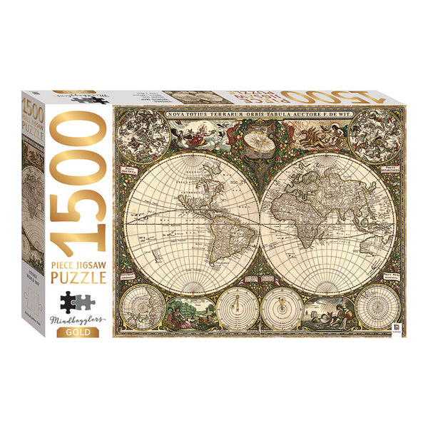 Hinkler Vintage World Map Παζλ 1500 τεμαχίων