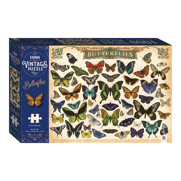 Hinkler Vintage Classic Piece Jigsaw: Butterflies Παζλ 1000 τεμαχίων