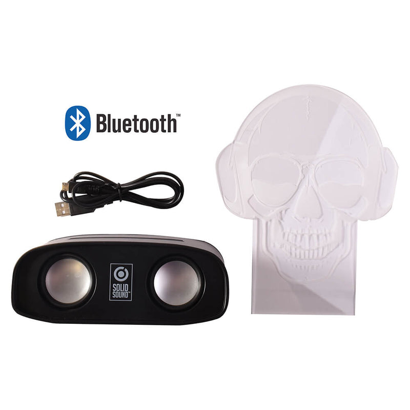 Blue Sky Sound Reactive Bluetooth Speaker – Skull