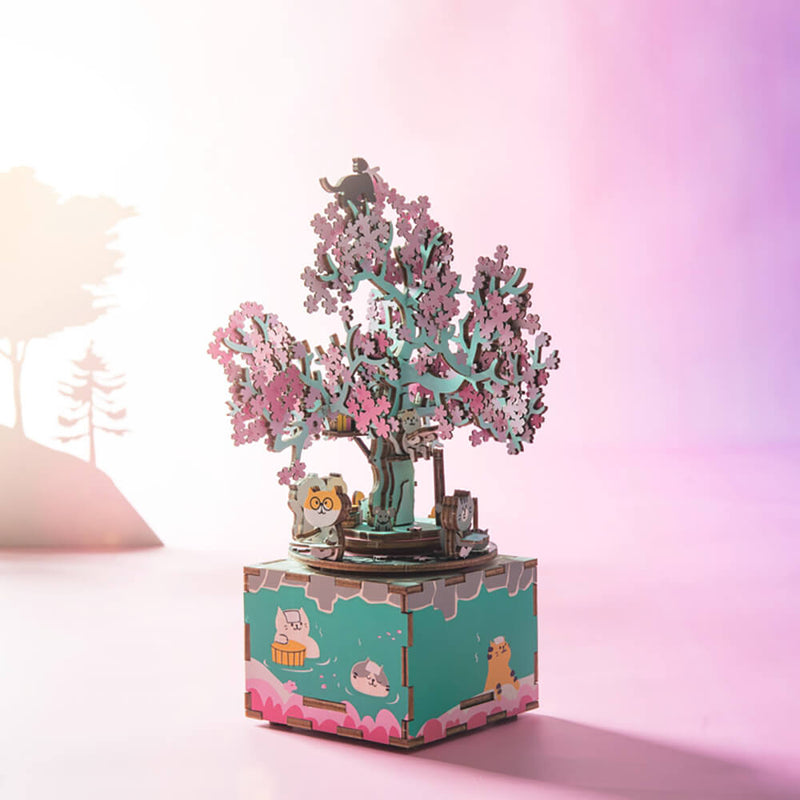 Robotime Μουσικό Κουτί "Cherry Blossom Tree"