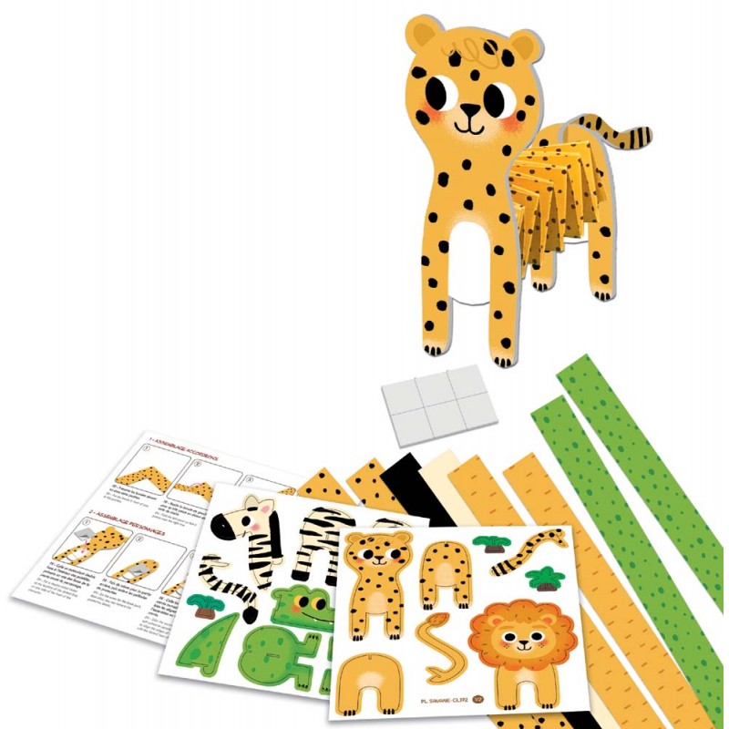 Crealign Οριγκάμι Easy creation fan folding -Ζώα της Ζούγκλας