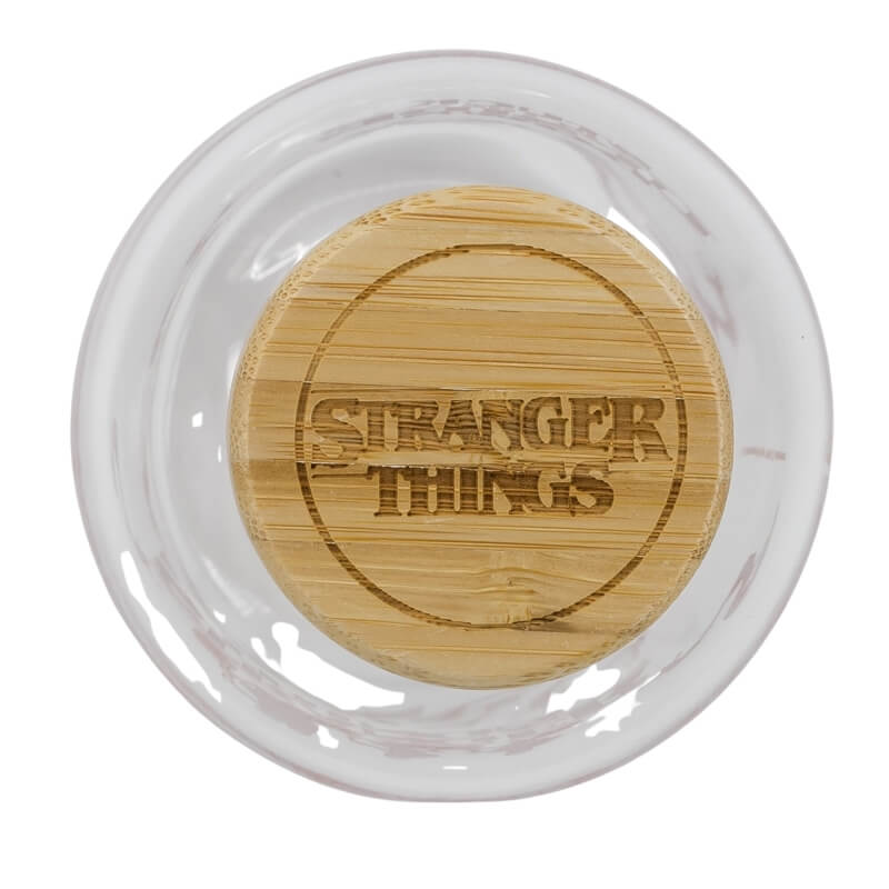 Stor Stranger Things Μπουκάλι Νερού Γυάλινο με Βιδωτό Καπάκι Διάφανο 620ml