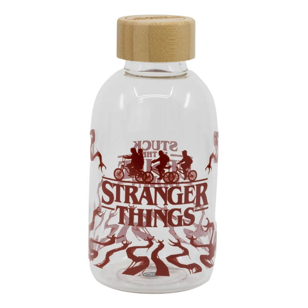Stor Stranger Things Μπουκάλι Νερού Γυάλινο με Βιδωτό Καπάκι Διάφανο 620ml