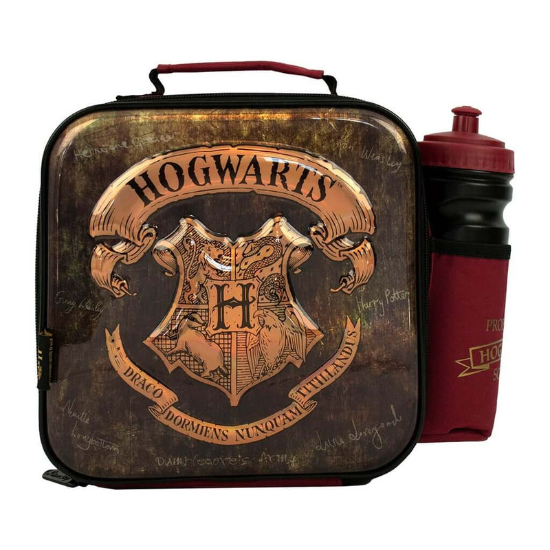 BlueSky Harry Potter 3D Embossed Lunch Bag with Bottle Ισοθερμικό Τσαντάκι Φαγητού Χειρός Με Μπουκάλι