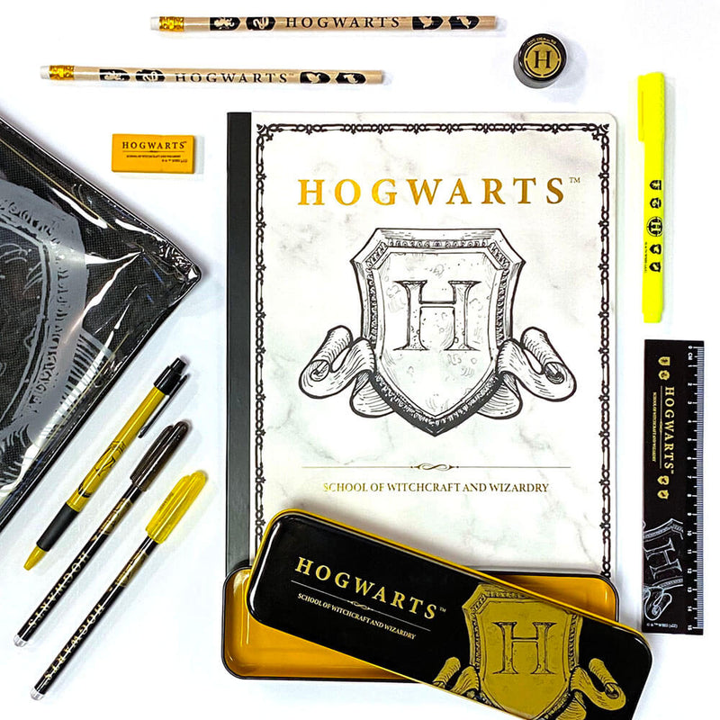 BlueSky Harry Potter Σετ Γραφικής Ύλης με Θήκη Πορτοφόλι Hogwarts Shield