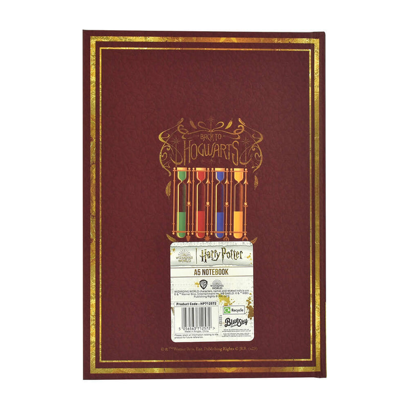Harry Potter A5 Casebound Σημειωματάριο – Red – Colourful Crest