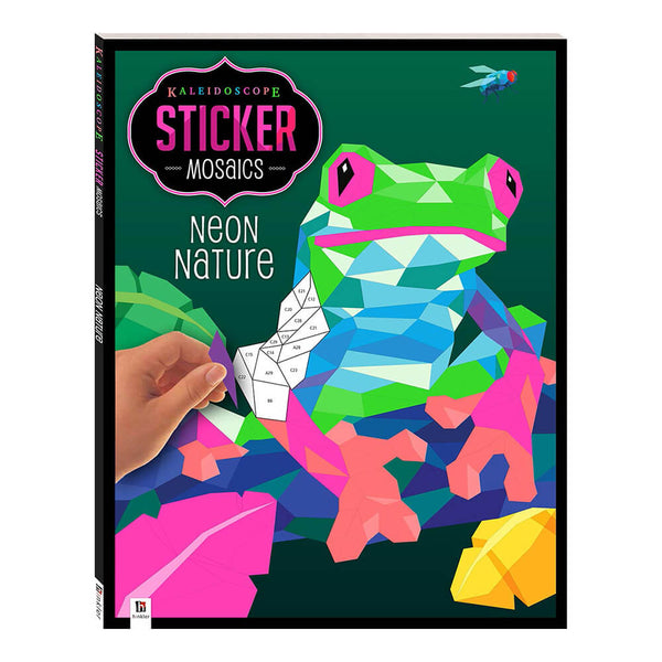 Hinkler Kaleidoscope Sticker Mosaic: Neon Nature