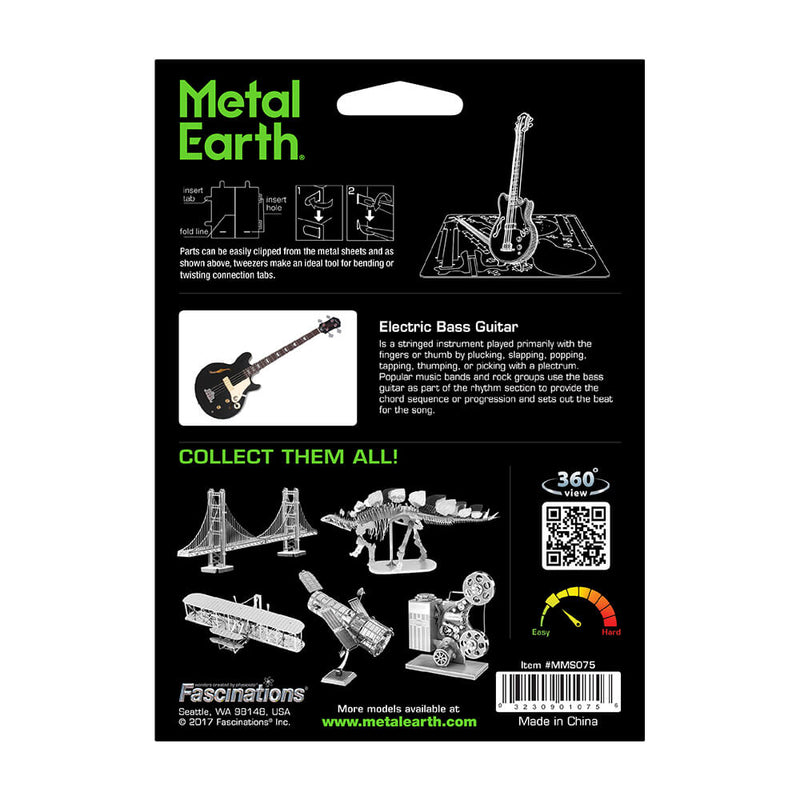 Metal Earth Bass Guitar (1φ)