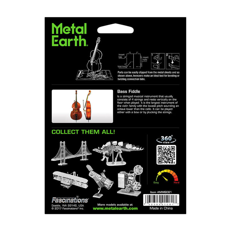 Metal Earth Bass Fiddle (1φ)