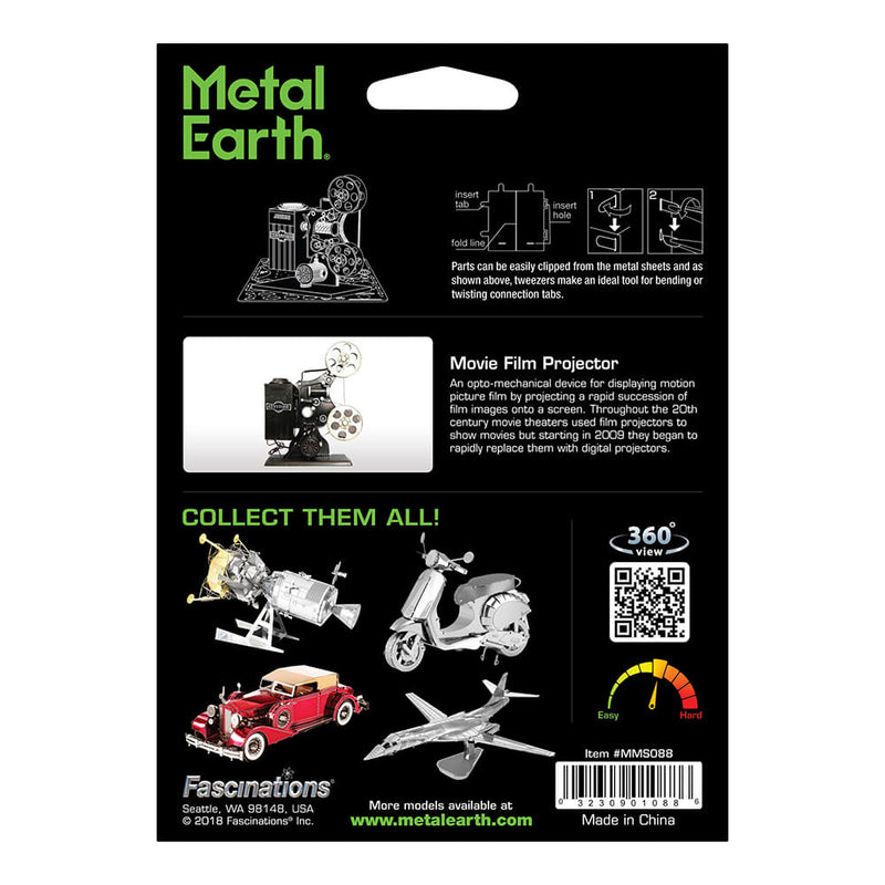 Metal Earth Movie Projector (2φ)