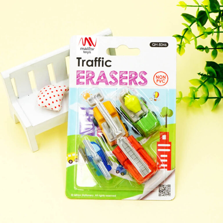 Σετ Σχολικές Γόμες - Fancy Eraser Set: Traffic