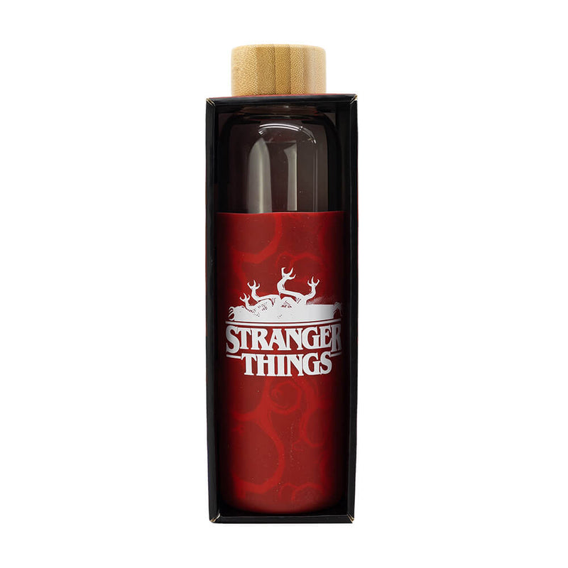 Stor Stranger Things Μπουκάλι Νερού Γυάλινο με Βιδωτό Καπάκι Διάφανο 585ml